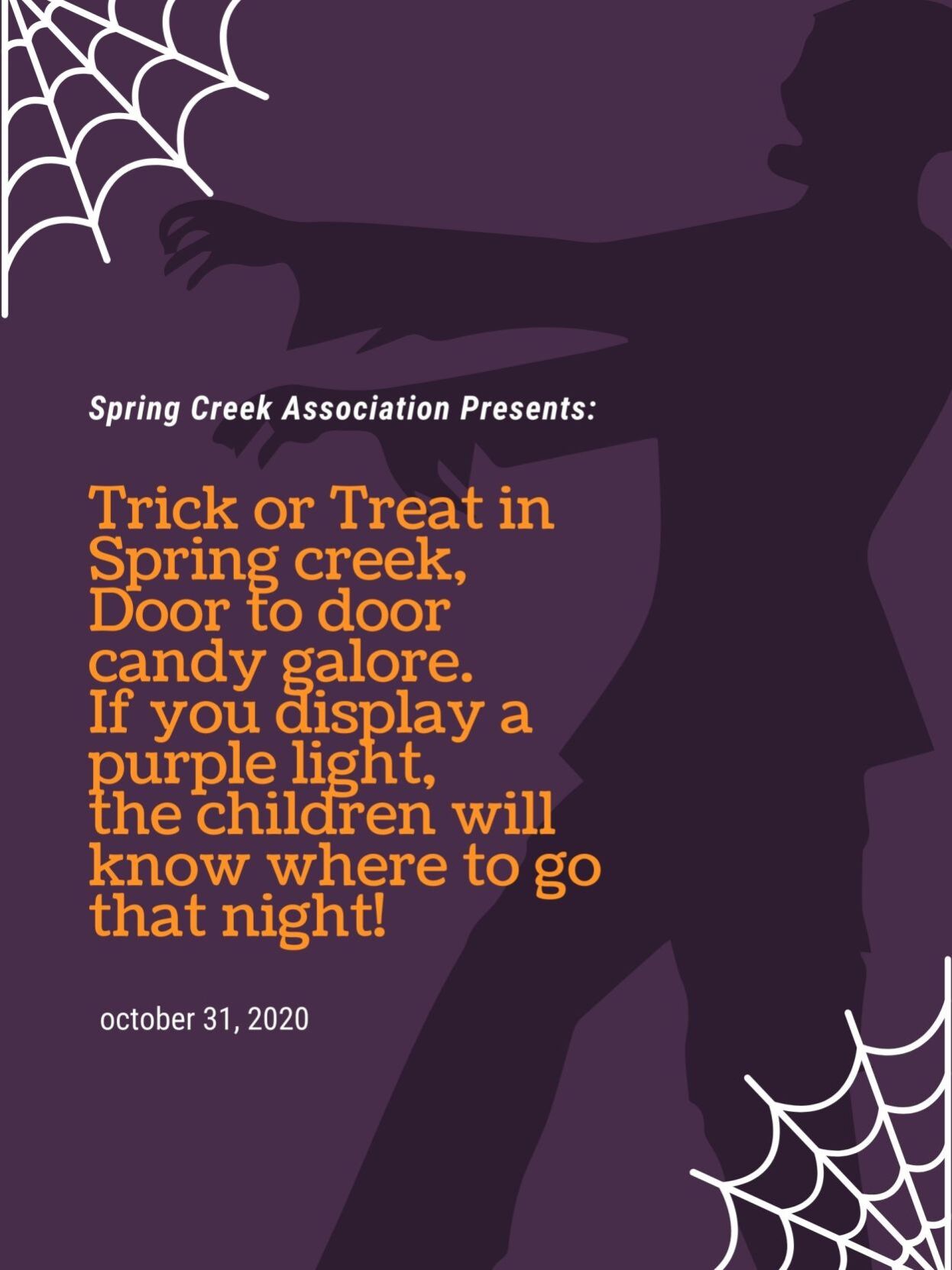 Purple Light Up for Halloween